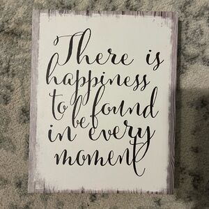 Inspirational Wall Art with Script Text 8X10